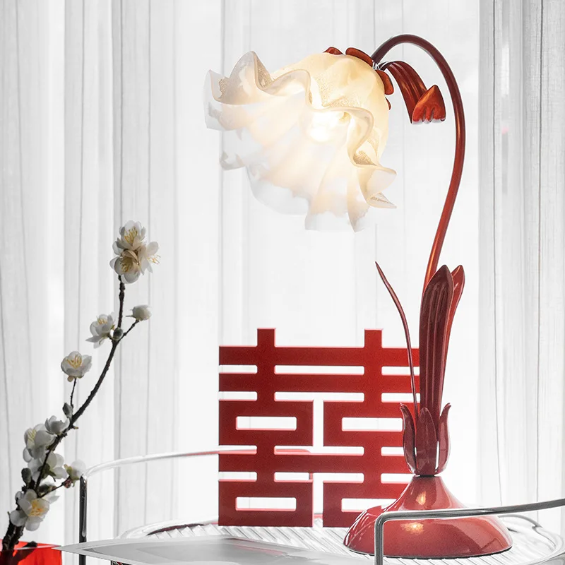 

Wedding table, room bedside, flower everlasting , bride dowry lamp