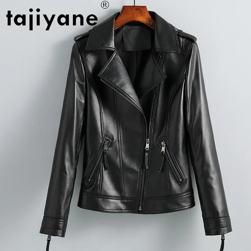 Tajiyane autumn leather jacket women genuine sheepskin coats winter woman white duck down jackets clothes mujer chaqueta TN954