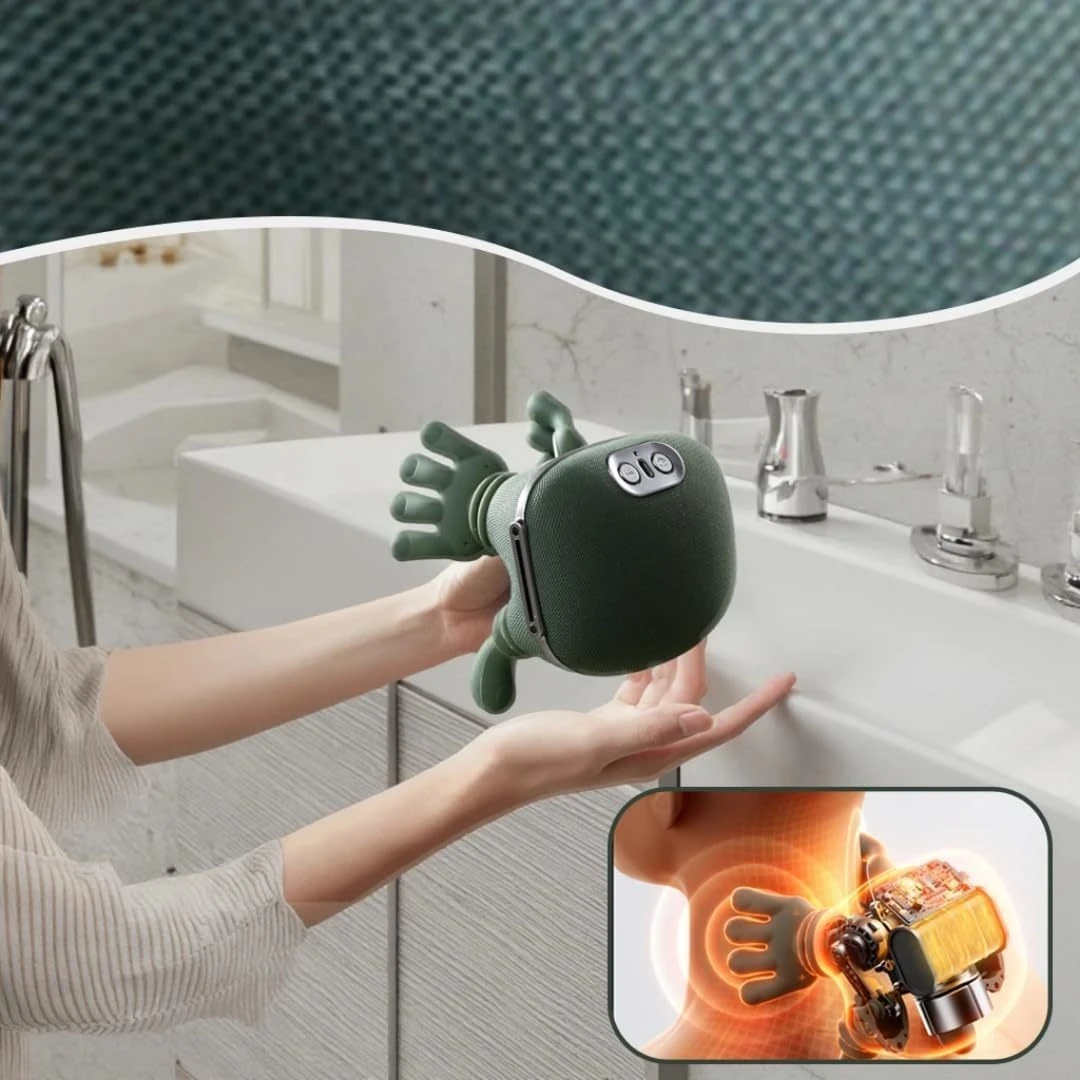 Simulated Human Hand Neck Shoulder Massager, Multifunctional Deep Tissue Massager, Portable for Car, Office, Home, Travel