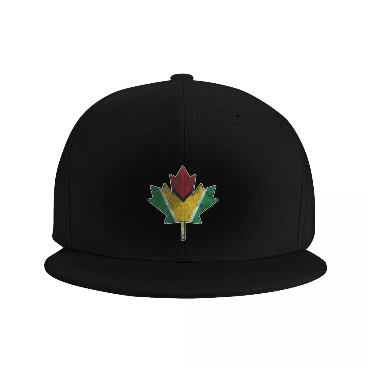 Guyanese Canadian - Maple Leaf Clipped Into Guyanese National Flag Baseball Cap Sports Cap Custom Cap Sun Hats For Women Men's