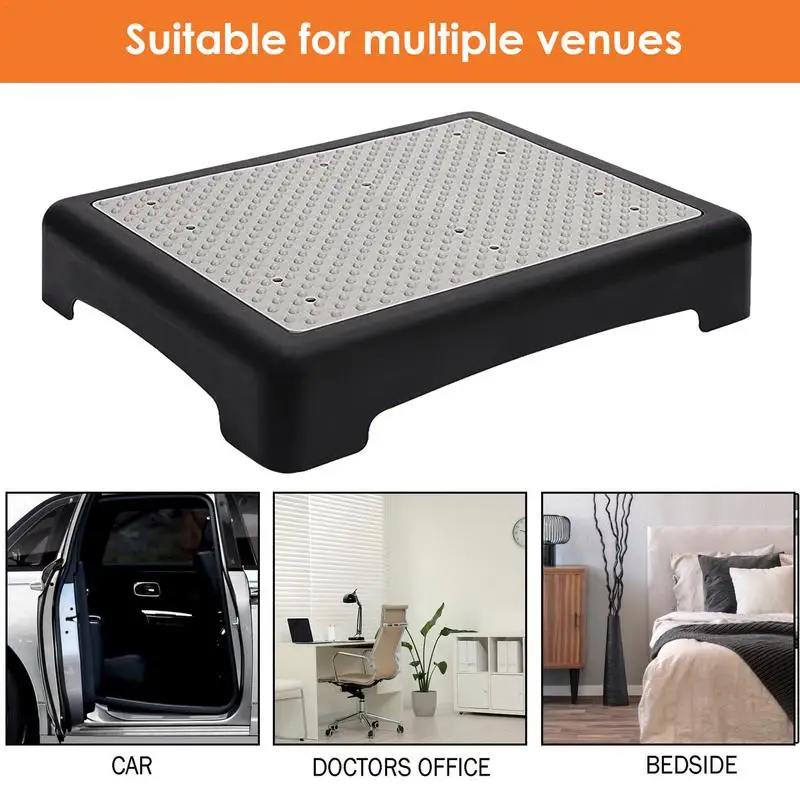 Portable Half Step Stool Portable Stair Assist Anti-Slip Bathroom Step Stool Portable Safe Step Riser For Shower Bed Bathroom