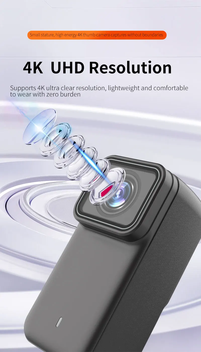 Mini Action Camera 4k Hd Wifi With 6-axis Stabilization Wearable_voghion.com