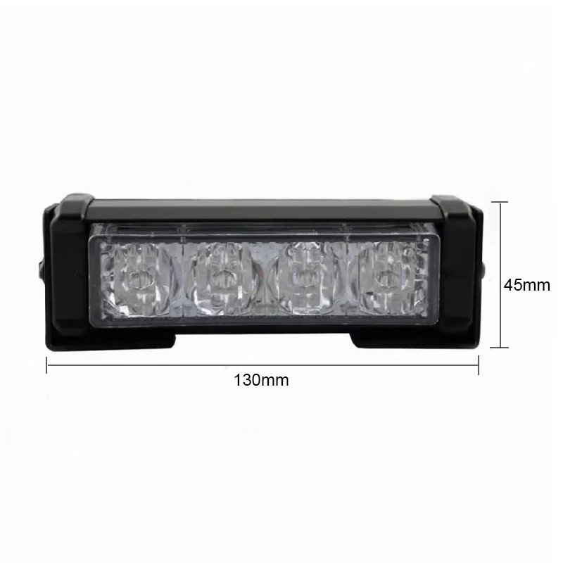 2 in 1 evrensel motosiklet LED kırmızı/mavi yanıp sönen lamba polis motorları Styling Led sinyal ışığı emniyet uyarı gösterge ışıkları