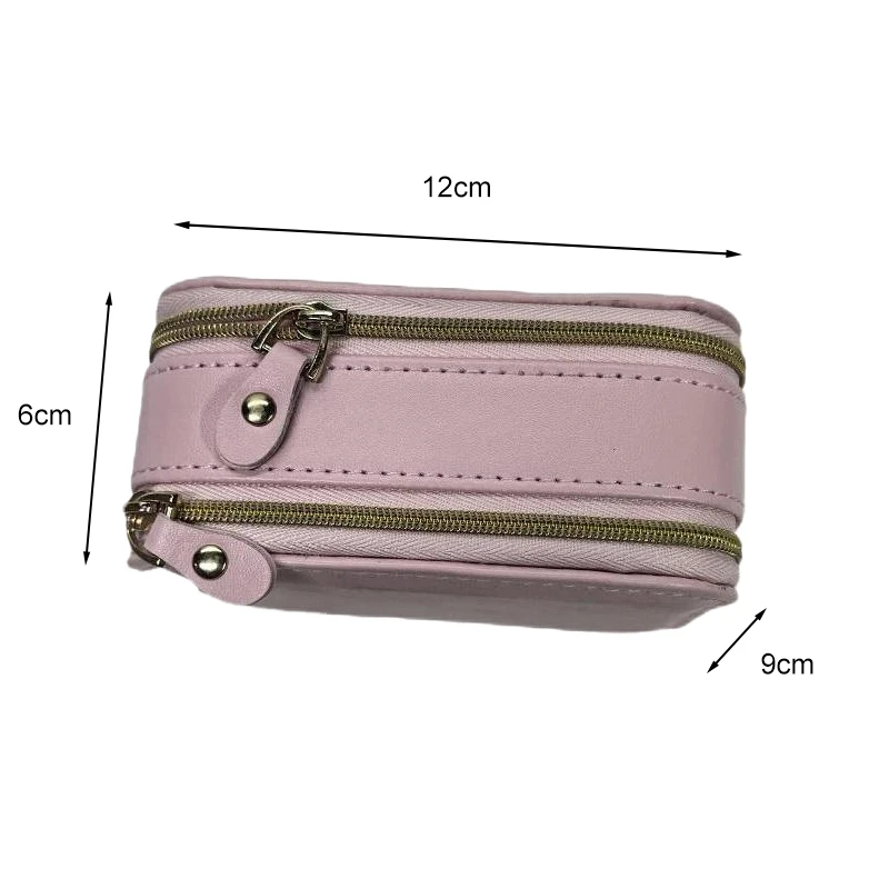 منظم مجوهرات السفر المحمول للنساء صندوق سوار قلادة عصابة بسيط وأنيق وخفيف الوزن صندوق تخزين مجوهرات صغير #6