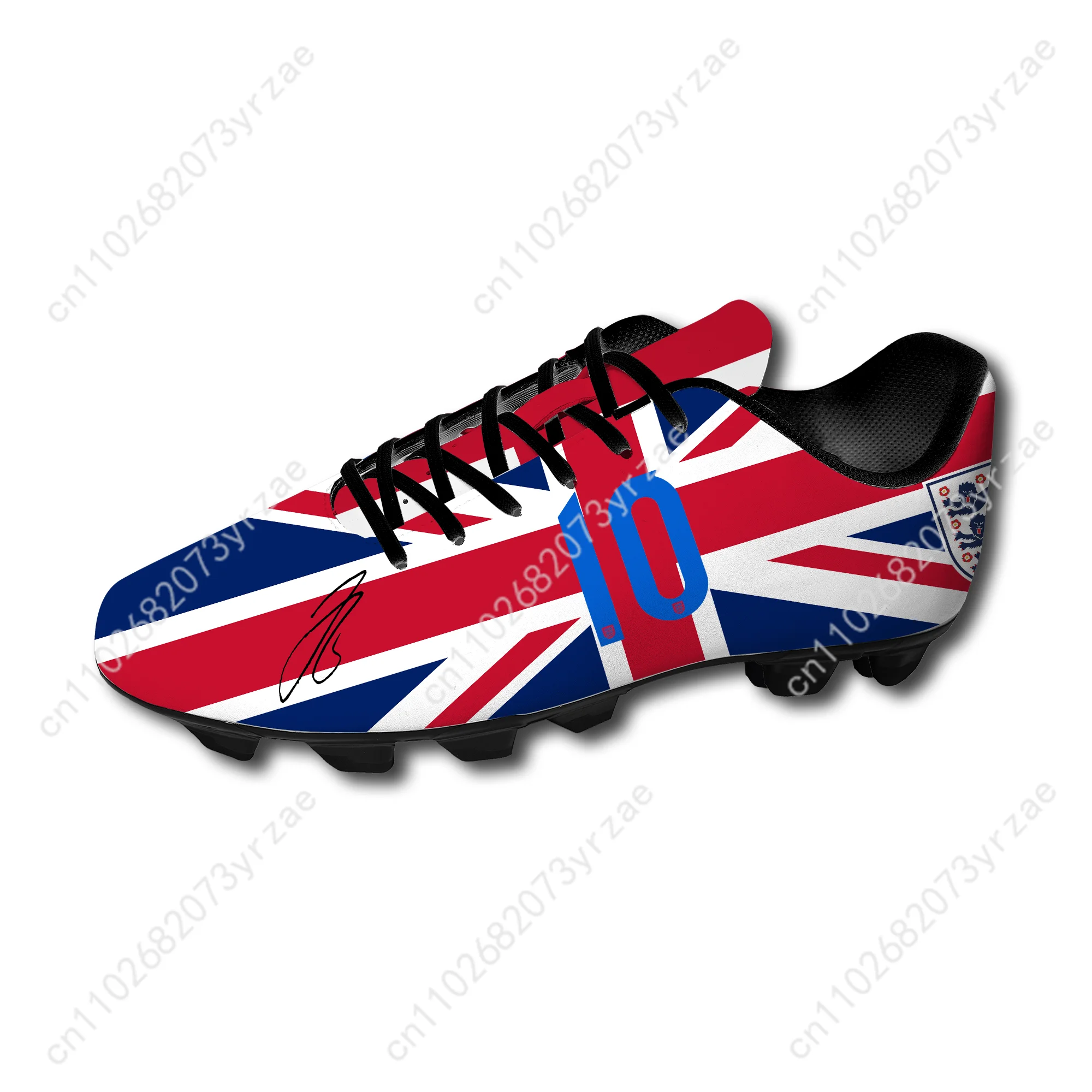 

England Football Shoes NO.10 Bellingham Soccer Sneakers England Flag Mens Womens Teenager Fashion Outdoor Sports Shoe