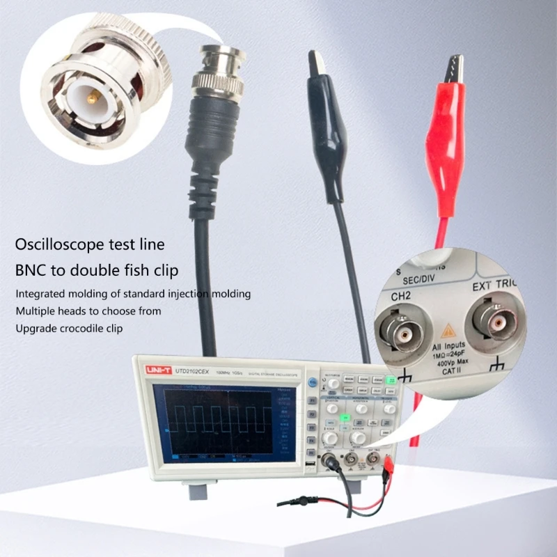 Sonda per oscilloscopio con cavi misurazione da 110 BNC a clip a coccodrillo 1 confezione Dropship