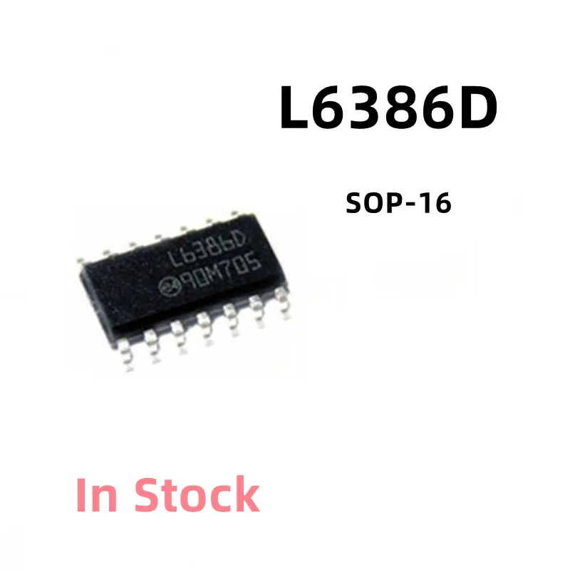 10PCS/LOT L6386D L6386D013TR SOP-16  High voltage and low side drivers In Stock