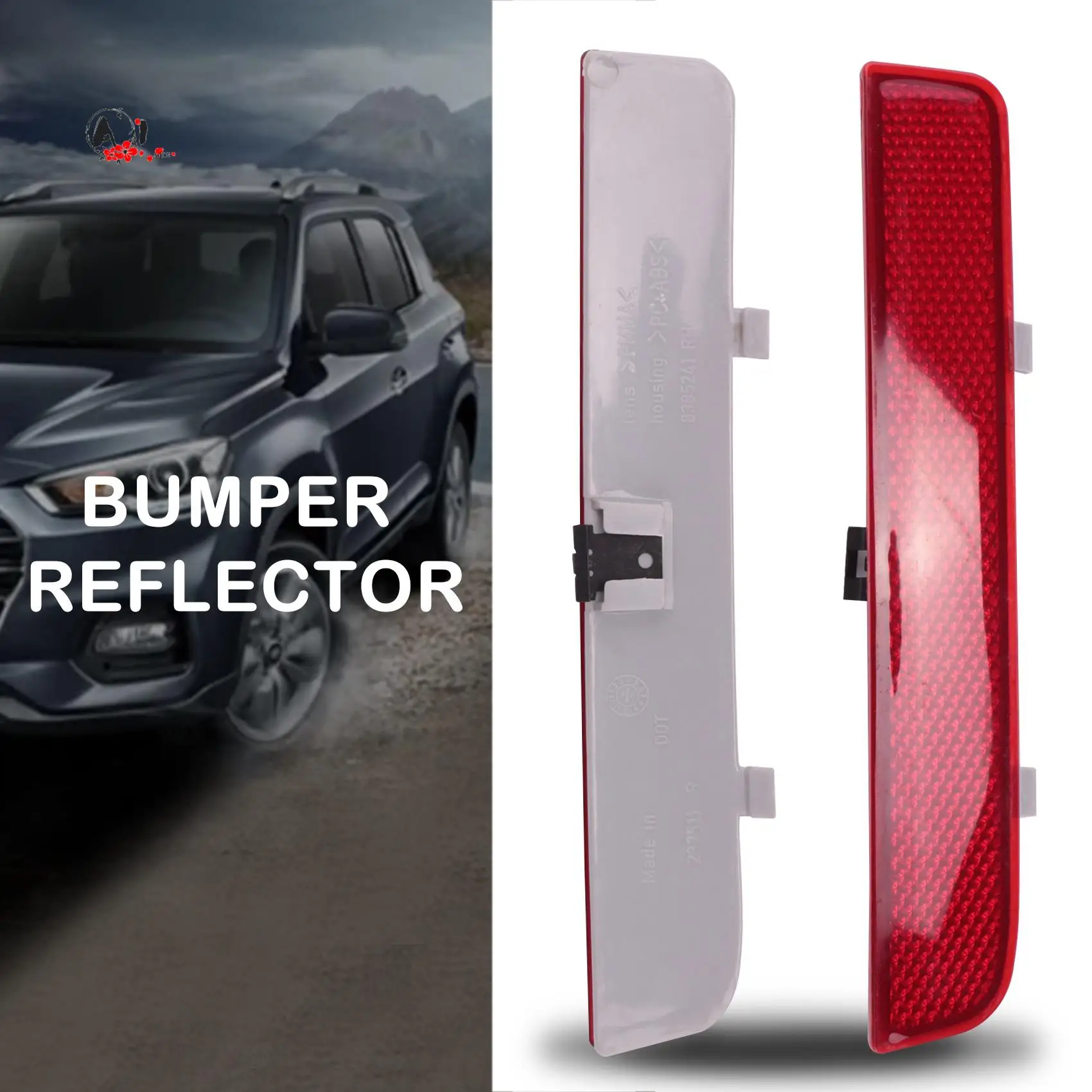 

A10E-1 Pair Rear Bumper Red Reflector For Land Rover Range Rover L322 Freelander Part Number: LR006349 LR006348