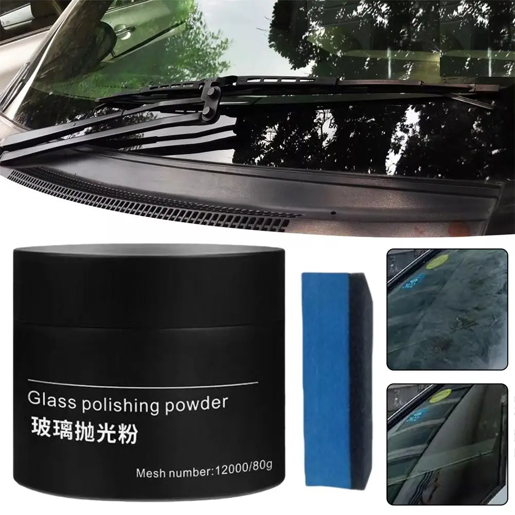 80g NEW Glass Polish Cerium Oxide Powder Car Window Repair Polishing Remove Composite Tool Powder Powder Mirrors Glass Rare X8E6