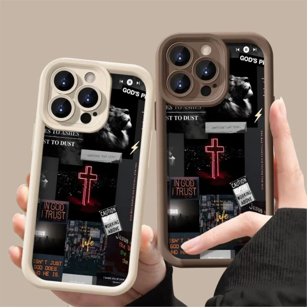 Casing Ponsel Pola Gaya Budaya Jalanan untuk IPhone 17 Air 17 16 15 14 Plus 13 12 11 Pro Max 8 7 Plus Penutup Tahan Benturan Coque Keras