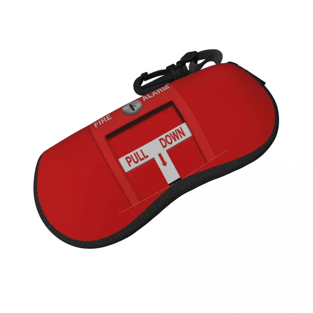 

Fire Alarm Pull Station Shell Glasses Case Protective Sunglasses Box Women Men Soft Eyeglasses Bag Pouch