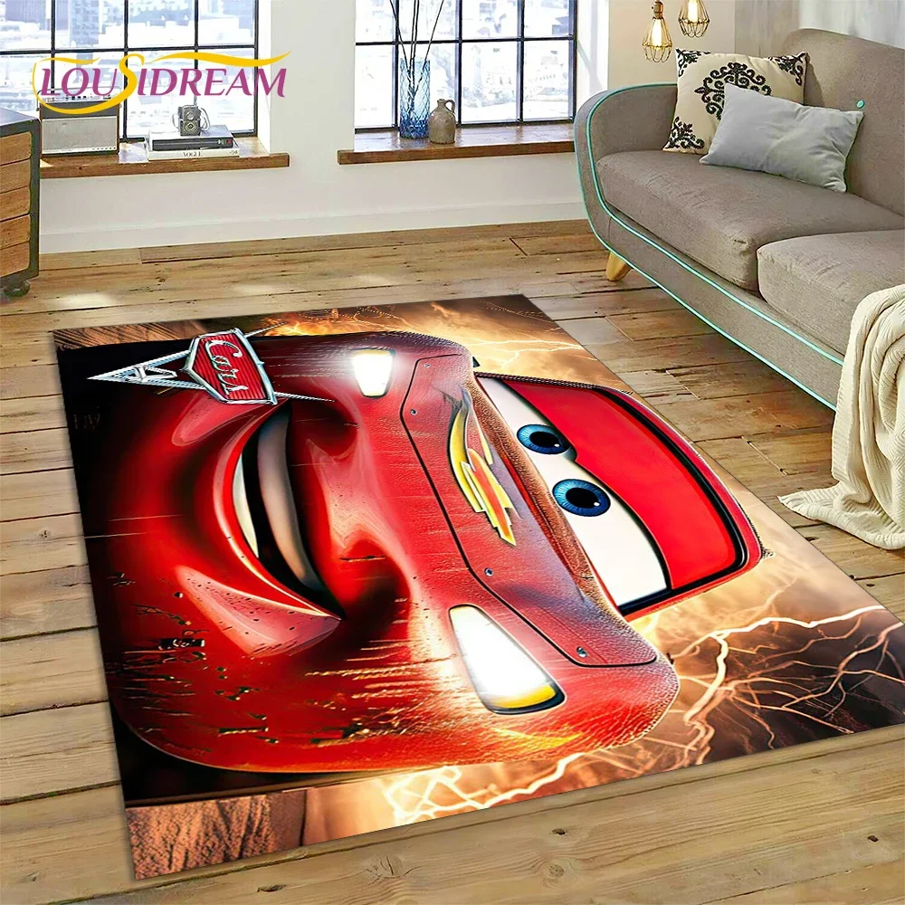 27 Style Cars McQueen Racing Cartoon Rug Carpet for Living Room Bedroom Home Decor,kids Non-slip Decoration for Sofa Doormat