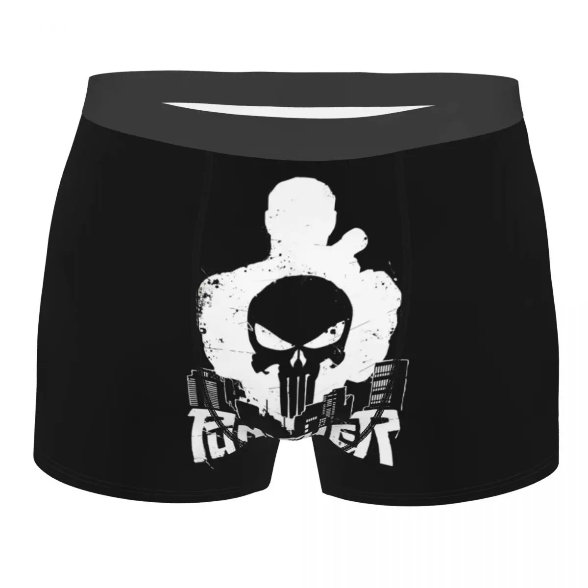 Custom Punisher's Skyline Boxers Shorts Mens Briefs Underwear Fashion Underpants