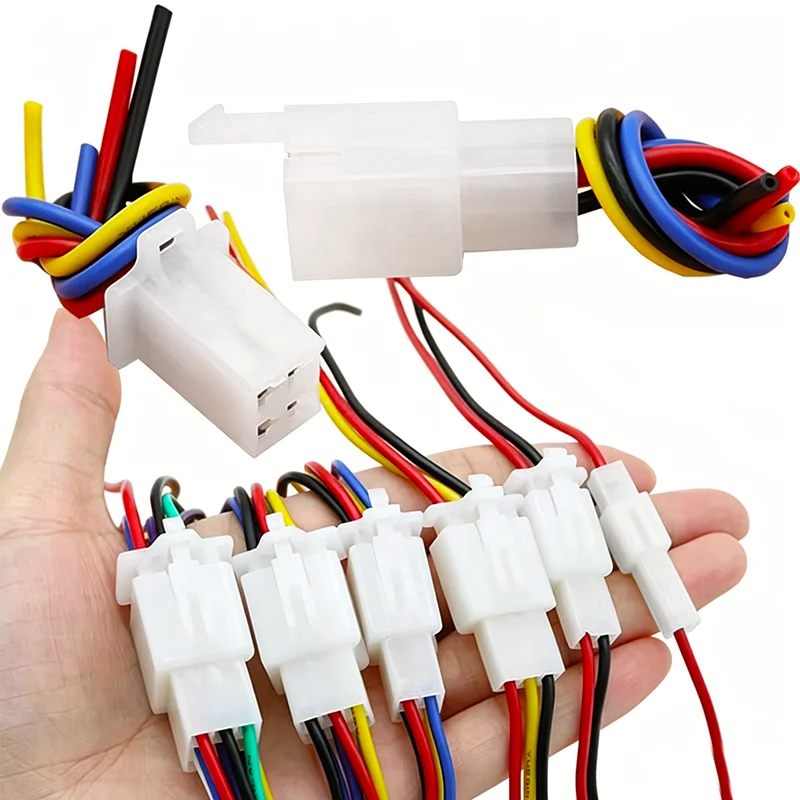 1 Set 2.8mm Car Motorcycle Waterproof Connector 2/3/4/6/9 Pin Connectors Auto Wiring Harness Socket Repair Accessories