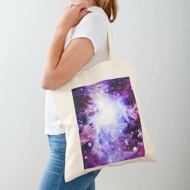 

Galaxy Purple Violet Blue Orion Nebula Tote Bag shoping bag bags for women Women's shopping bag tote bags men