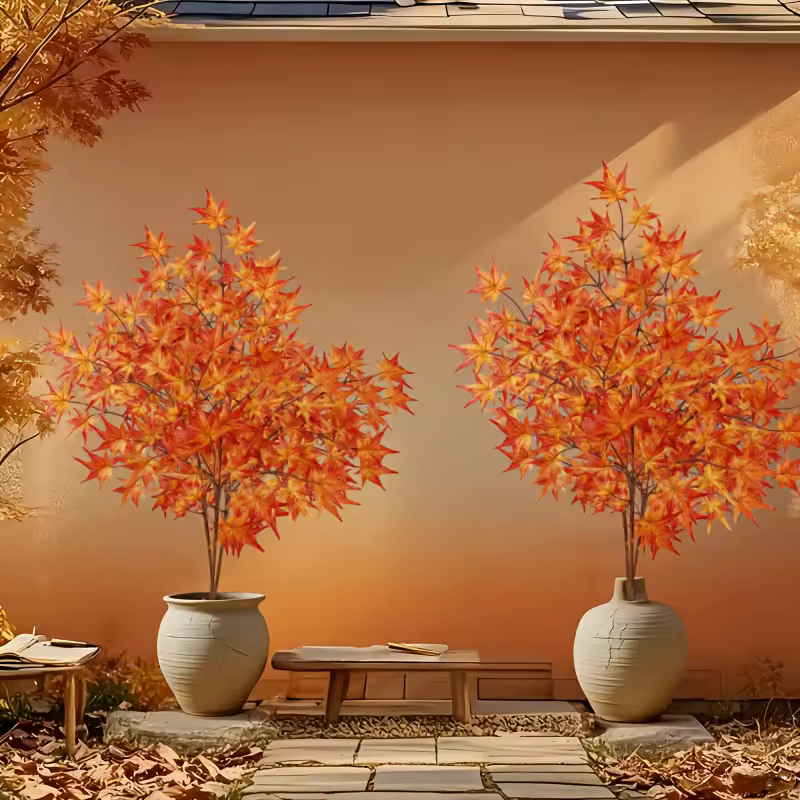 2PCS Large Red Maple Tree