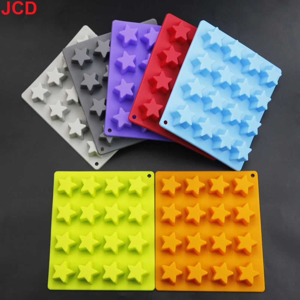 Silicone world 16 grid star ice grid Silicone Mold Ice Cube Tray DIY Chocolate Fondant Mould Pastry Jelly Cookies Baking Tools