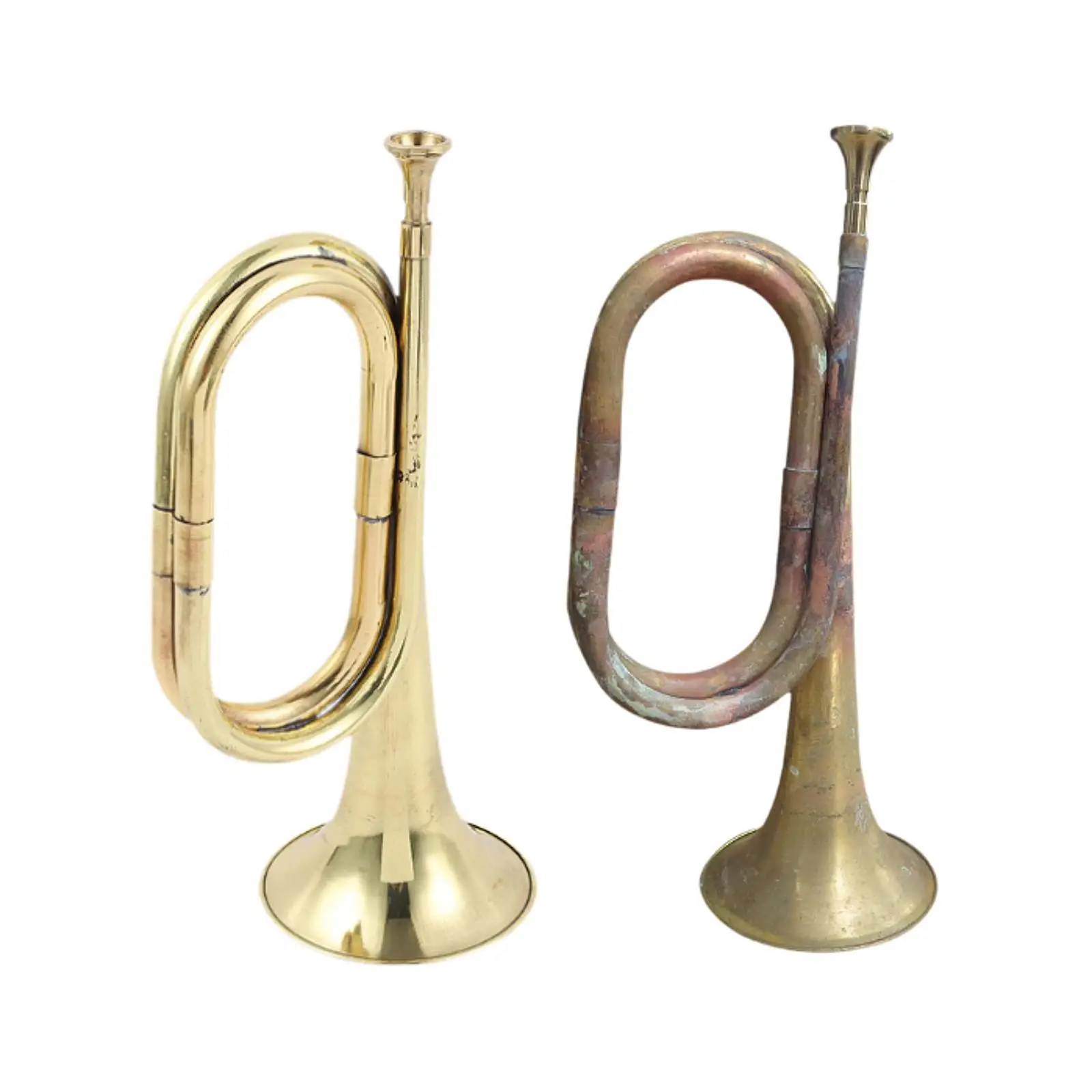 Trumpet Scouting Trumpet Bugle with Mouthpiece Trumpet Prop Instrument Marching