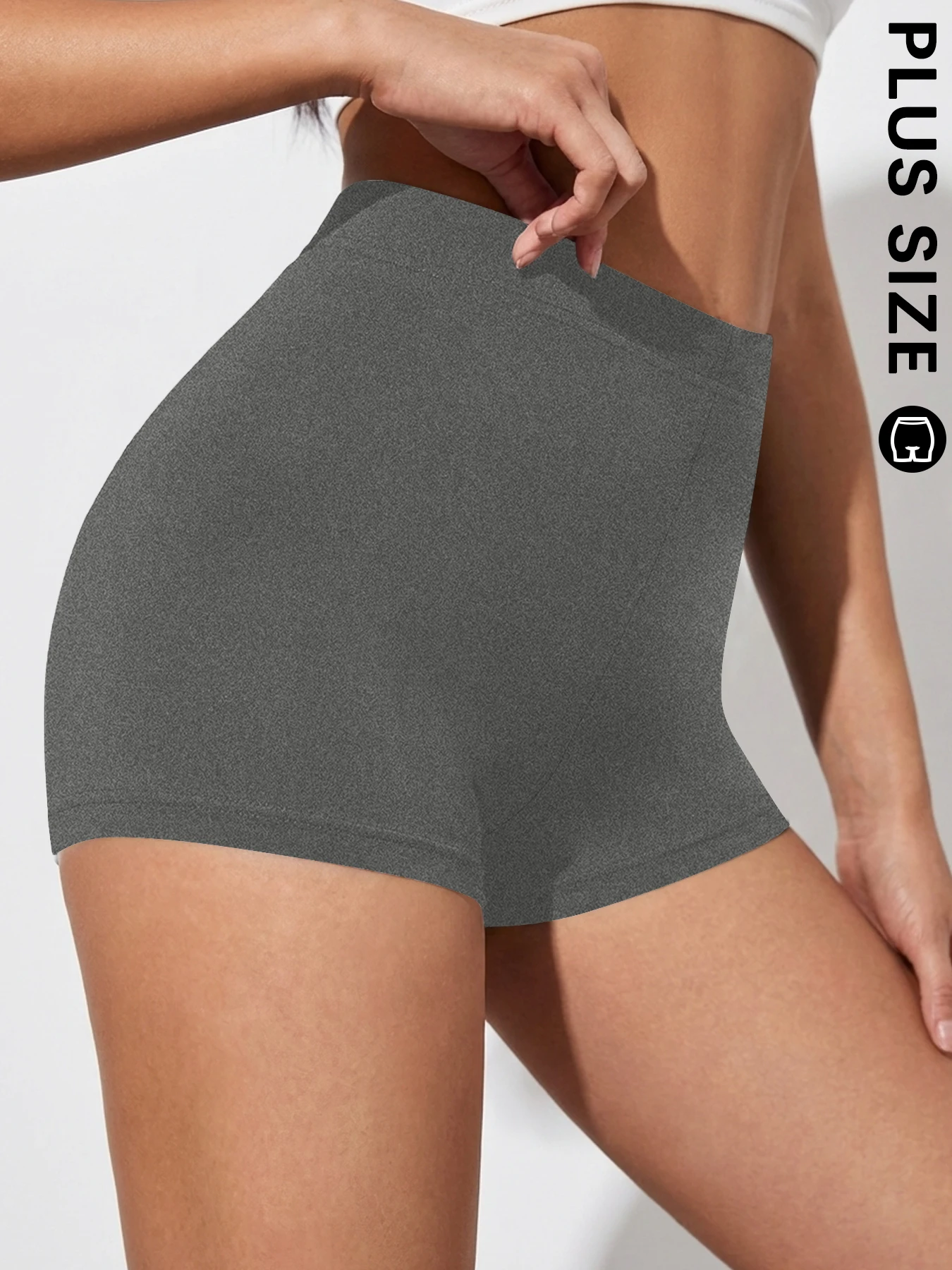 

Plus Size Women's Workout Biker Shorts Super Soft, High Elastic Yoga Running Cycling Gym Fitness Athletic Wear Shorts