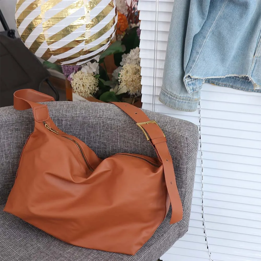 Vintage travesseiro design boston crossbody saco clássico casual couro bolsa de ombro com zíper à prova dwaterproof água bolsa feminina senhora