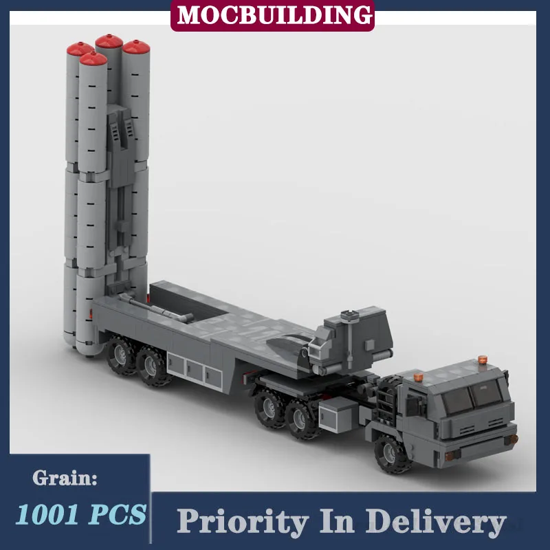 MOC Military Tank S-400 Model Building Block Assembly Transport Truck Boy Collection Toy Gifts