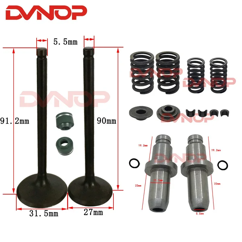 Zestaw zaworów silnika motocyklowego do HONDA CRF230 CRF230F CRF230L CRF230M 2003 - 2019 CRF 230 F M L Uszczelki sprężyn zaworowych