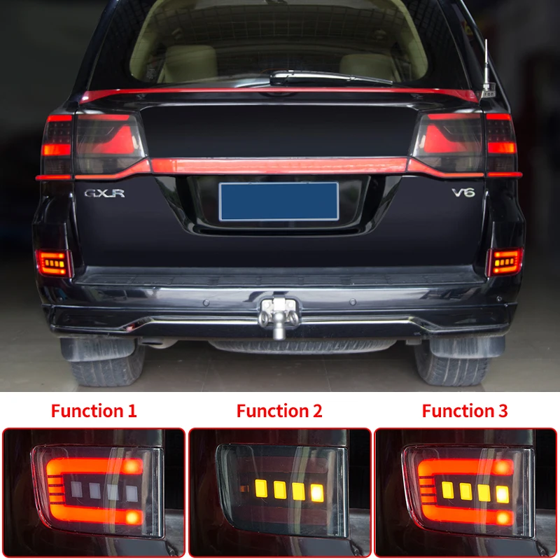 For Toyota Land Cruiser 200 2016-2021 Rear bumper LED lamp fog lamp  Stop Lamp LC200 FJ200 Exterior Modification Accessories