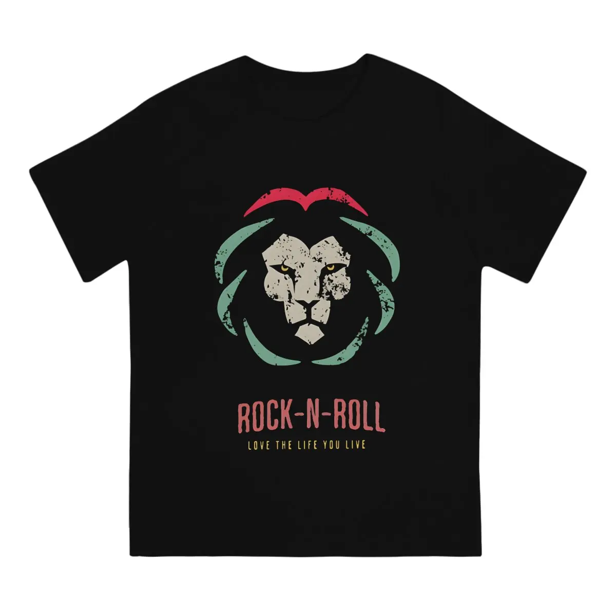 Jamaica Lion Men's TShirt Rock N Roll Fashion Polyester T Shirt Harajuku Streetwear Hipster