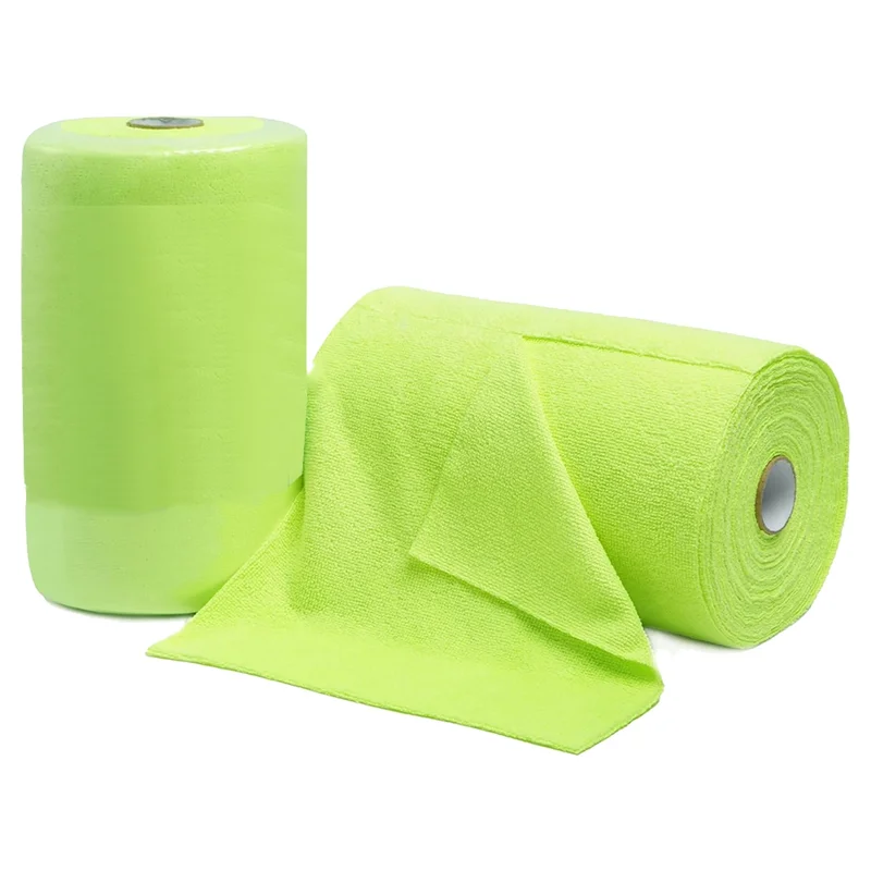 

A20F-Microfiber Cleaning Cloth Roll,Reusable Tear Away Microfiber Towels,Washable Ultra Absorbent Rags 2 Roll