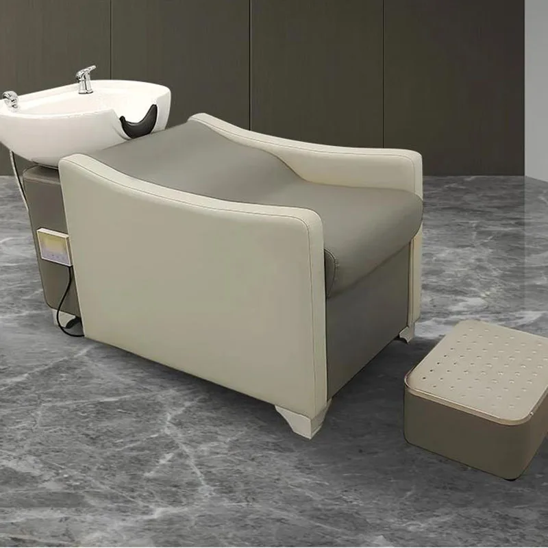 

Commercial Shampoo Sink Basin Professional Cosmetic Chair Shampoo Sink Hair Bed Massage Shampooing Women Cadeira Home Furniture