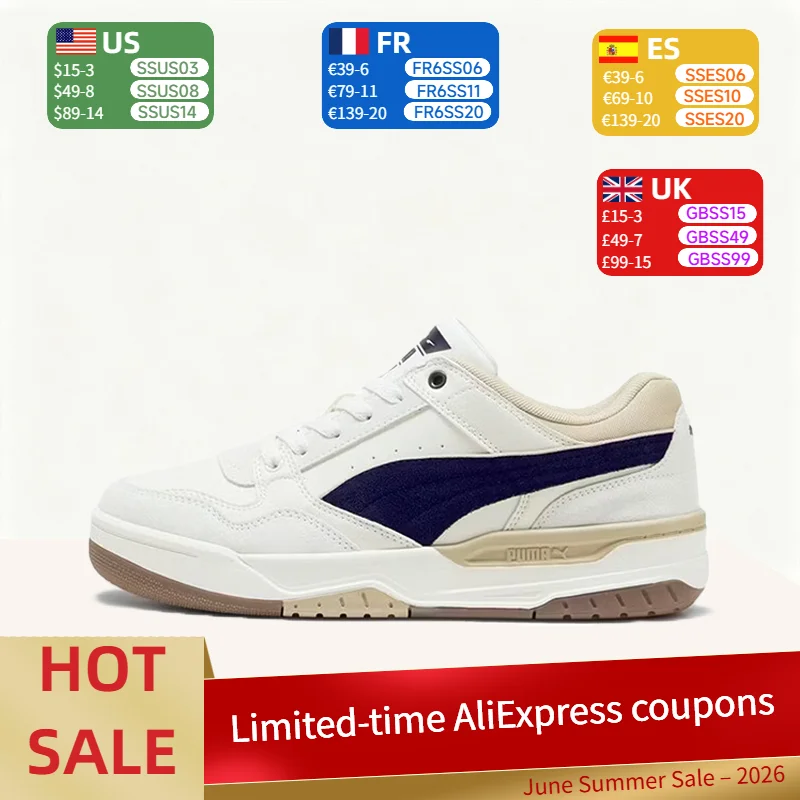 Puma REBOUND Retro, Zapatillas Bajas con Suela Gruesa, Versátiles, Ligeras, Transpirables y Acolchadas (Unisex) - Blanco Roto 400214-14