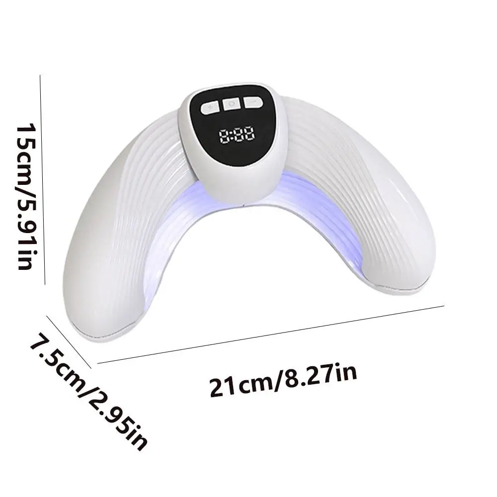 UV Led Nail Art-lamp met display Auto aan en 3-timer Opvouwbare nagelsneldroger Verstelbaar Effectief uithardingslamp verwijderen