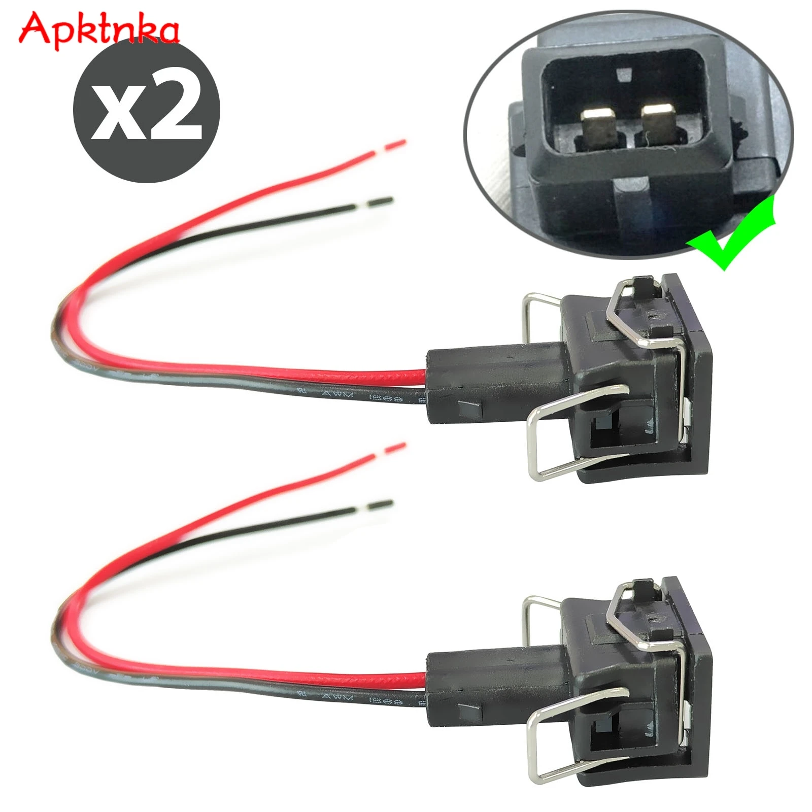 037906240 2X For Seat Audi VW Skoda Wiring Connector Plug Harness EV1 Fuel Injector Cold Start Idle Air Control Valve Repair Kit