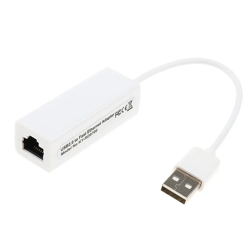 

USB Fax Modem Plastic Ethernet Adapter High Compatibility Network Card for Computer Expansion Replacement