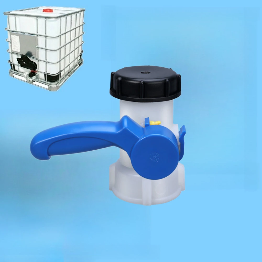DN40/50 62/75mm Tank Butterfly Valve IBC Tank Container Tote Tank Butterfly Connection Valve Plastic Water Drain Adapter