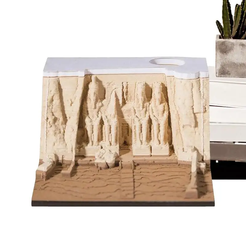 

Time Piece Notepad Temple Design Three-Dimensional Panoramic Notepad Time Piece Paper Sculpture Art Memo Pad Artsy Pads With Pen
