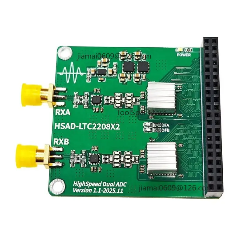 TC2208 Dual Channel 16 Bit High Speed ADC Module Waveform Acquisition Data Acquisition Board for FPGA Development Platform