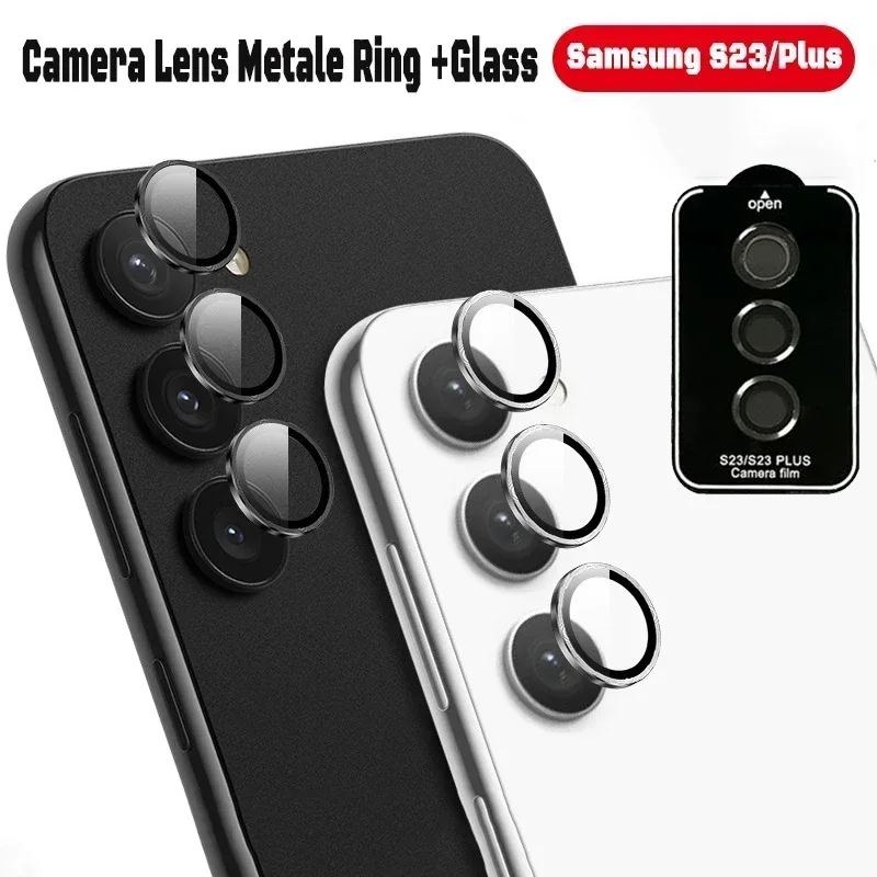 Metal Lens Ring Case for Samsung S23 Plus FE Camera Lens Screen Protector Protective for Samsung Galaxy S24 S23Plus Lens Cover