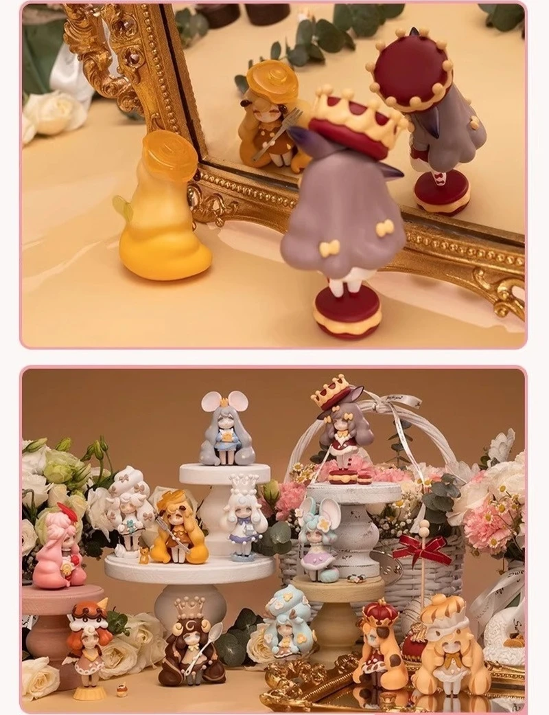 Authentic Memelo Sweet Kingdom Blind Box Macaron Fashion Play Handmade Doll Decoration Girl Gift Dessert Cute Creative Doll