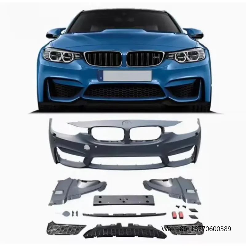 

B-M-W 3 Series Front Bumper Surround Refit Kit M3 Style PP Material/Customized 3D Printed Auto Parts Service/Fast Delivery