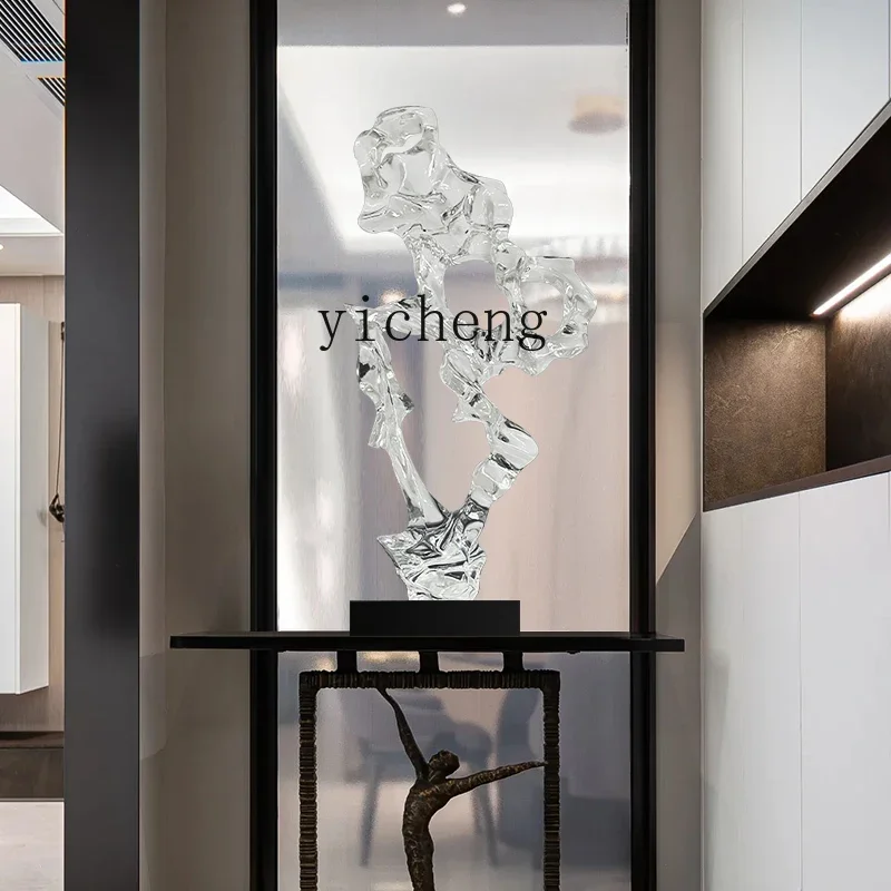 DSA transparent resin sculpture sales office hotel lobby entrance living room new Chinese ornaments