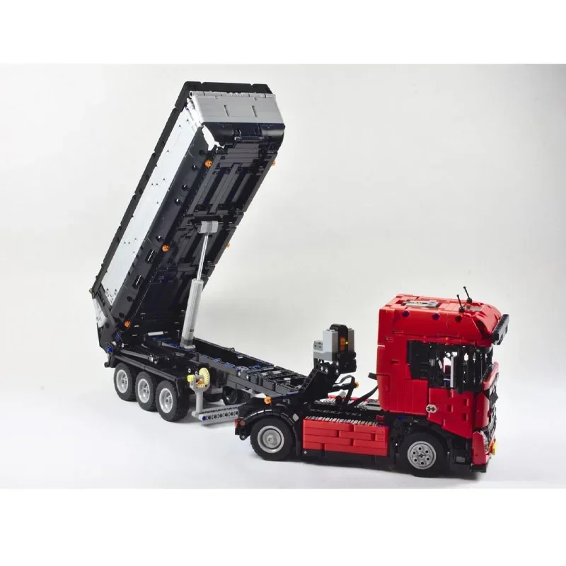 Cidade importante transporte grande caminhão MOC-39430 eletrônico rc caminhão basculante pesado • 2548 peças bloco de construção modelo crianças brinquedo presente