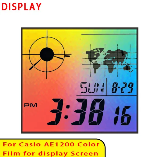 Farbbildschirm-Filtersets für Casio AE1200 Display Gradient Filter Royale Mod Hochwertiges Modellierzubehör – Detail 11