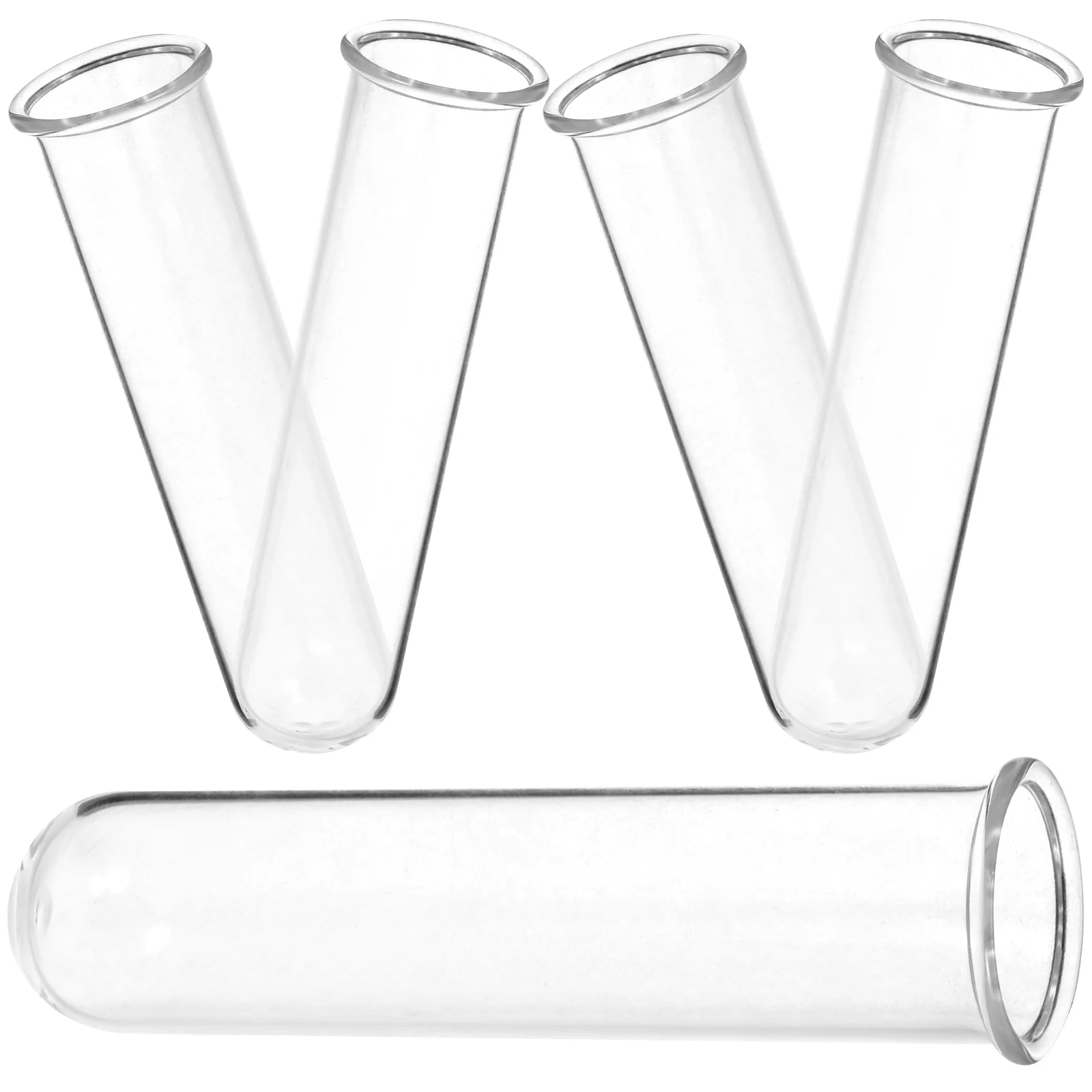 

5 Pcs Glass Test Tubes Vase Transparent Plant Propagation Station Hydroponic Flower Container Water Tube For Plants Desktop