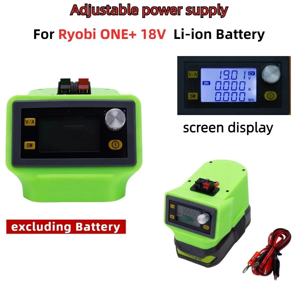 CNC DC Adjustable DC Voltage Regulator Power Supply Converter FOR Ryobi ONE+ 18V Lithium Battery (Excluding Battery)
