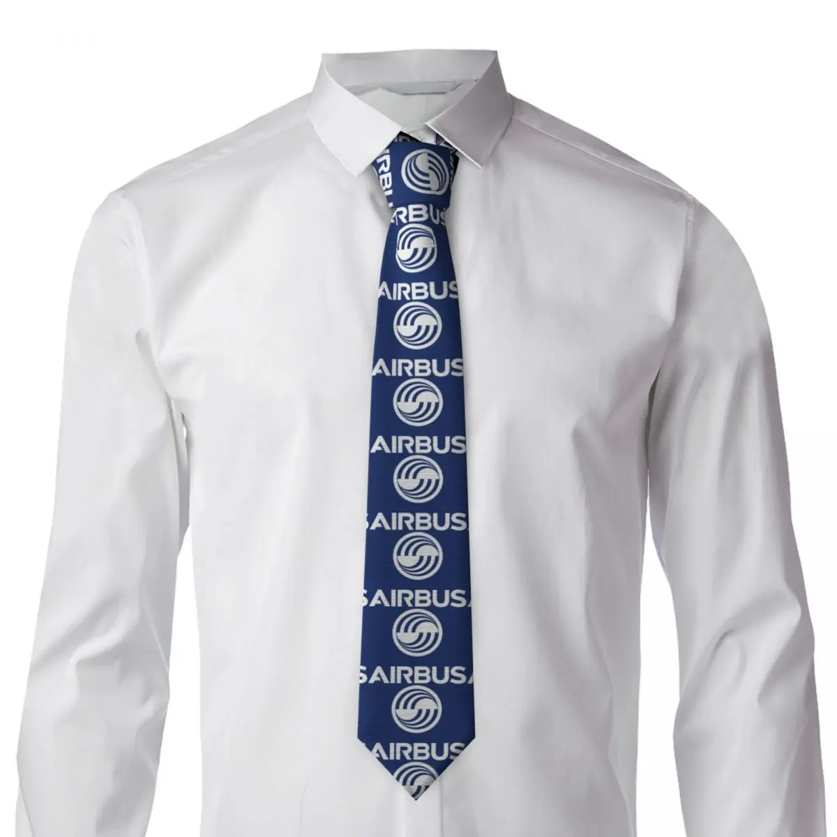 Airbus Logo 1 Necktie for Men Silk Polyester Slim Neck Ties Wedding Suits Tie Classic Gravatas