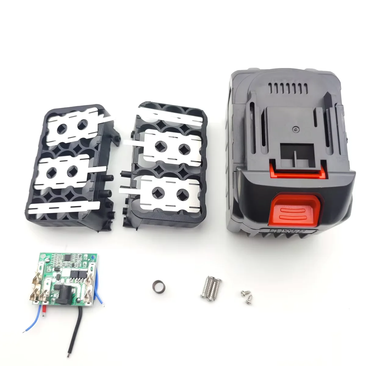 5S3P 18650 Battery Storage Case with 5S BMS 21V Li-ion Battery Box for Wireless Angle Grinder & Power Tools