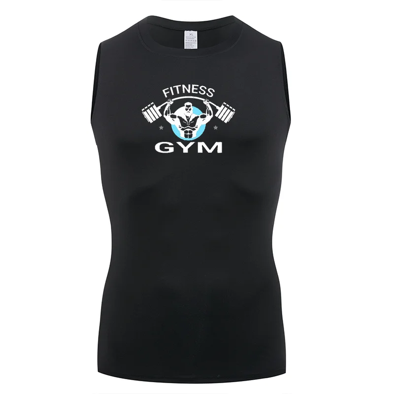 

Модный мужской плотный жилет с принтом, подходящий для фитнеса, плотный жилет без рукавов, удобный дышащий, быстросохнущий, легкий