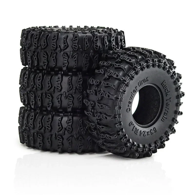 Superweiche klebrige 1,0 Crawler-Reifen 63 x 26 mm für 1/18 TRX4M RC Crawler Car Axial SCX24 FMS D243 Upgrade