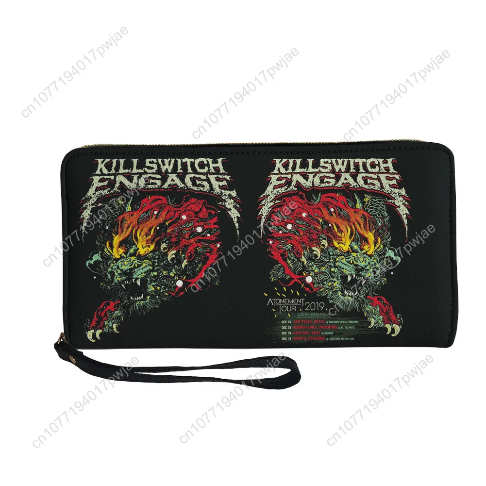 Killswitchs Engages Band Custom Wallet Purse Sprunki Mens Womens Zipper Long Wallets Double Print  Portable Wallet Gift Bag